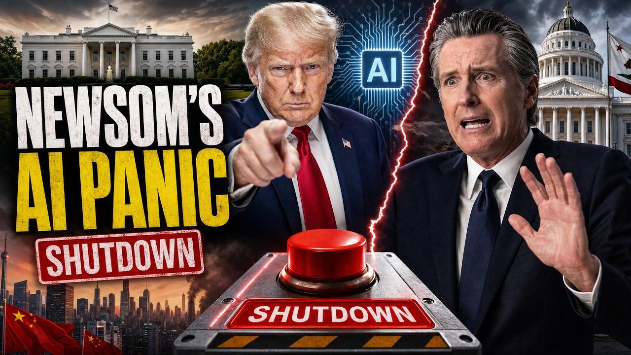 BOMBSHELL: Trump Declares AI Supremacy Fight with Newsom's Kill Switch Power Grab