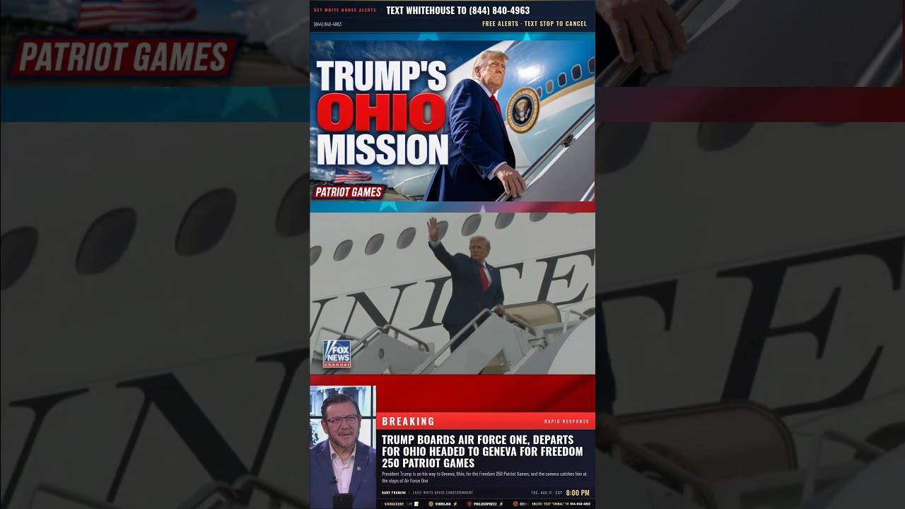 BREAKING: Trump Stops at Air Force One Steps, Signals the Heartbeat of America!