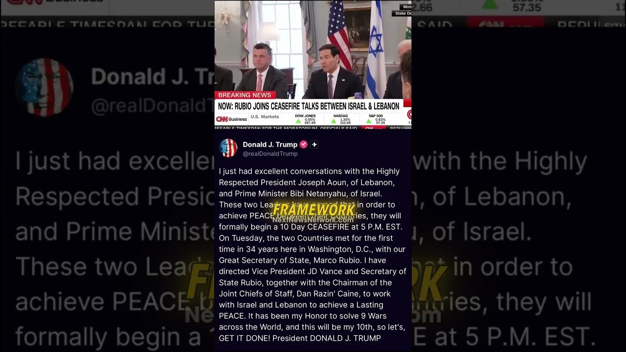 TRUMP DELIVERS: President and Rubio Stand WITH Israel, Put Lebanon on NOTICE
