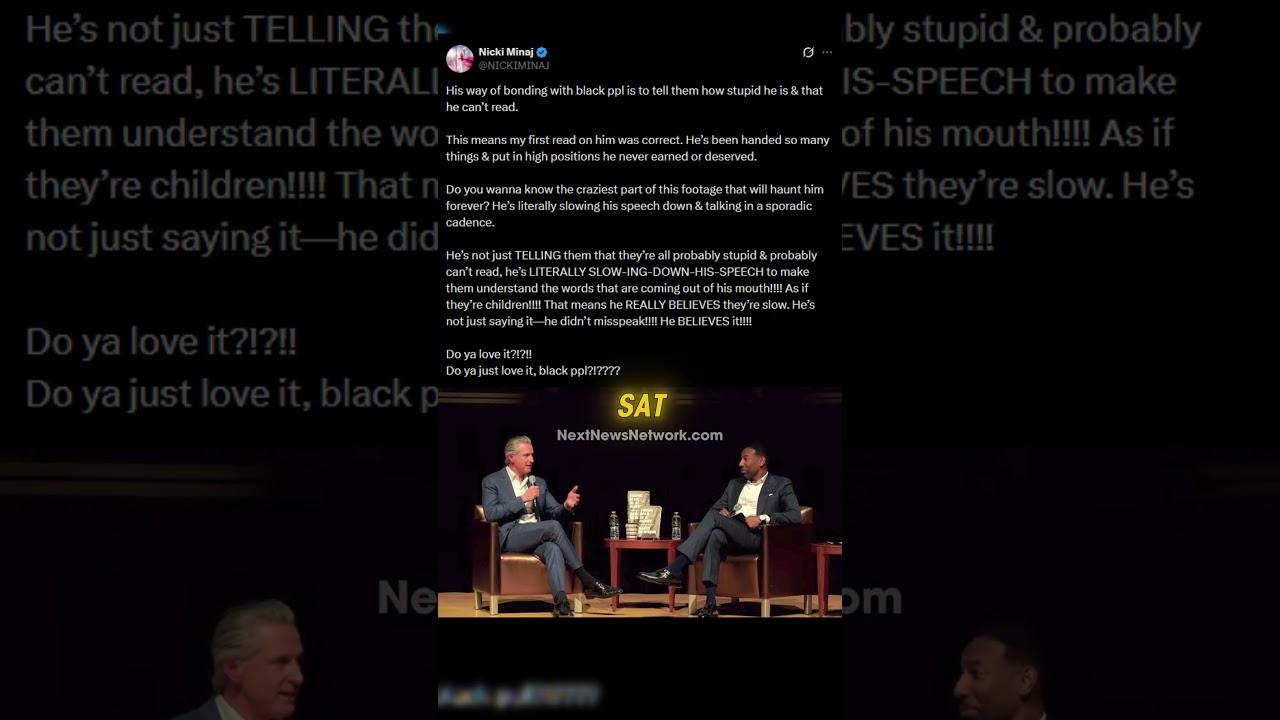 EXPOSED: Nicki Minaj TORCHES Gavin Newsom Over His Shockingly Condescending Comments About Black Americans