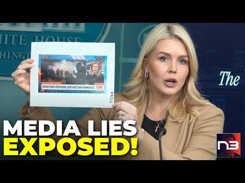 LEAVITT TORCHES Lying Media as Minneapolis Descends Into Mob Violence Against ICE Agents