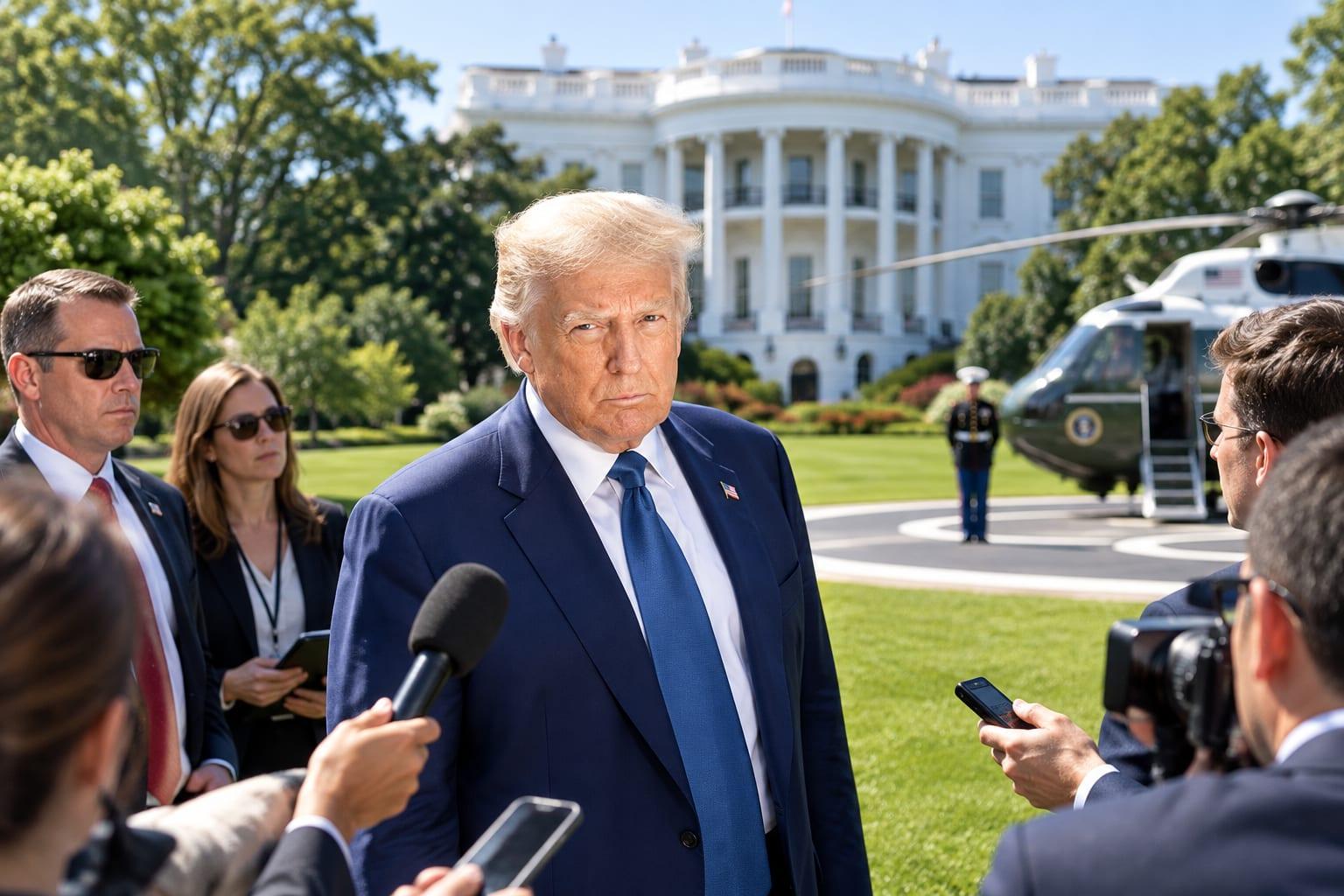 BREAKING: Massive Shake-Up at the White House as Trump Secures Media Access and Cuts the Ribbon on New South Lawn Helipad