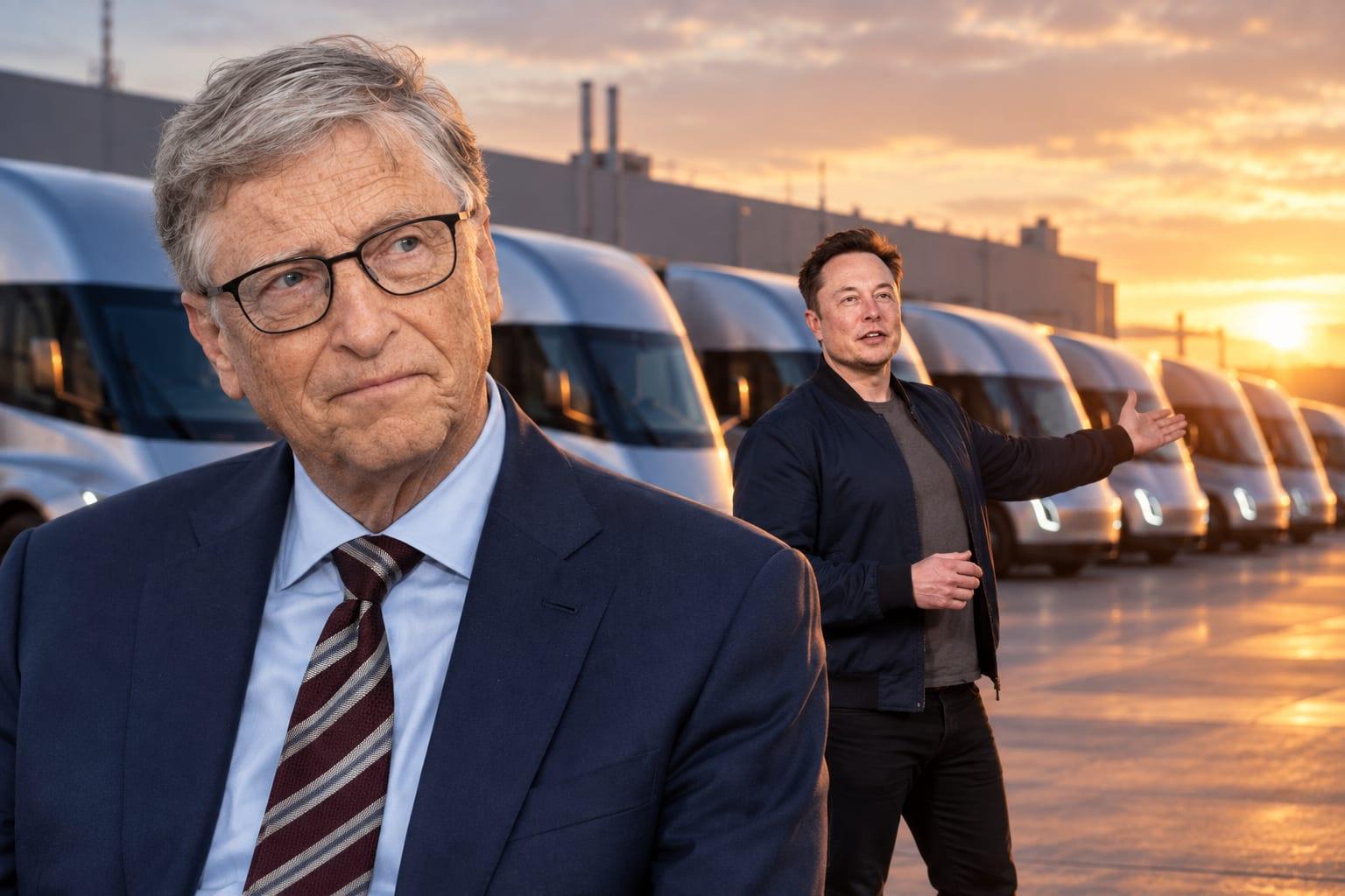 BOMBSHELL: Elon Musk's Tesla Semi Dispatches Bill Gates' Skepticism at Giga Texas
