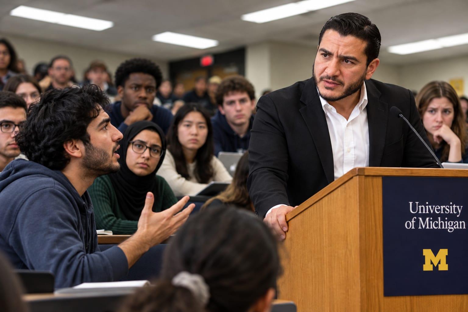 Explosive Showdown: Michigan Student Confronts El-Sayed on Iran Stance—‘Do You Stand With Us?’