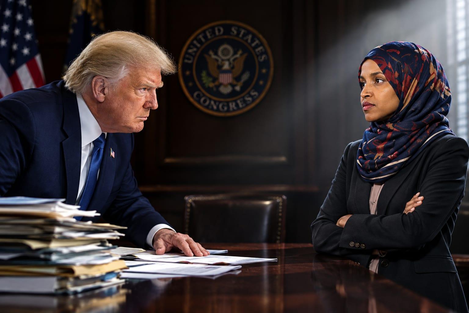 BOMBSHELL: President Trump Calls Ilhan Omar 'GARBAGE' in Scathing Attack