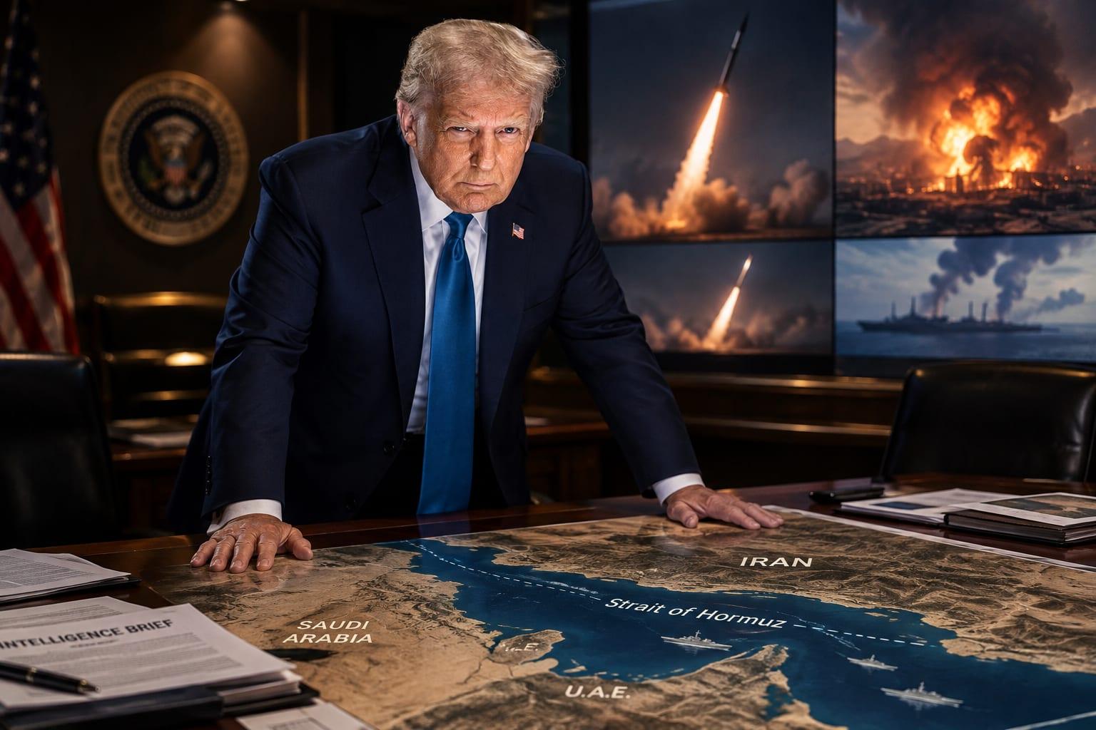 Trump Rejects Iran's Seven-Day Hormuz Deal as Explosions, Missile Reports and a Mining Claim Hit the Strait
