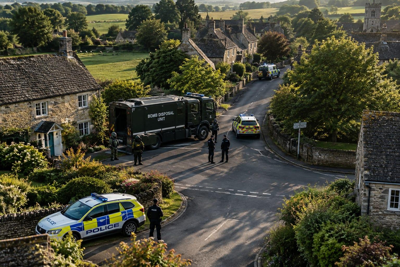 BOMB SQUAD CALLED TO UK VILLAGE NEAR US AIR BASE AS MEN ARRESTED UNDER EXPLOSIVES ACT