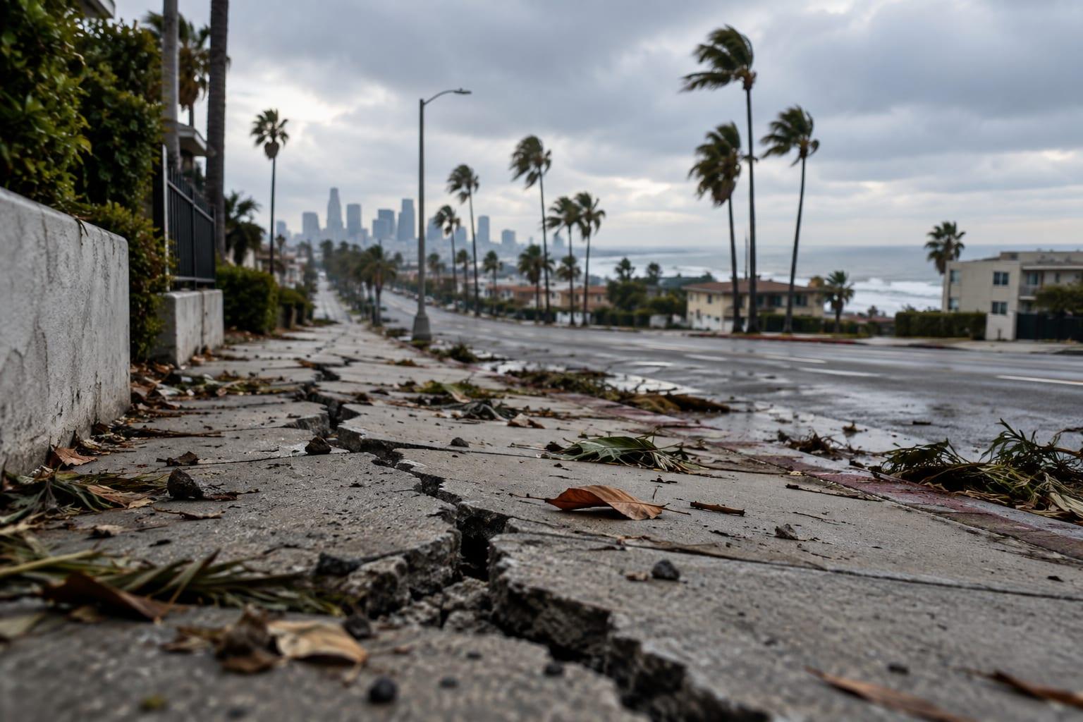 QUAKE SHOCKS SHAKE LOS ANGELES AS CALIFORNIA WAKES TO A SUNDAY OF SHAKING