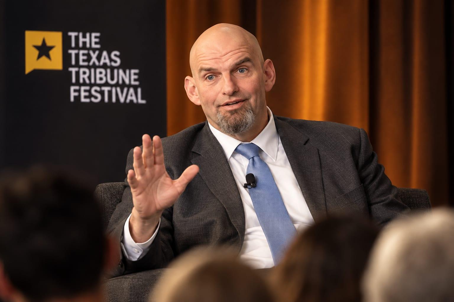 GAFFE: John Fetterman Accidentally Calls Himself a 'Lifelong Republican' at Texas Tribune Festival