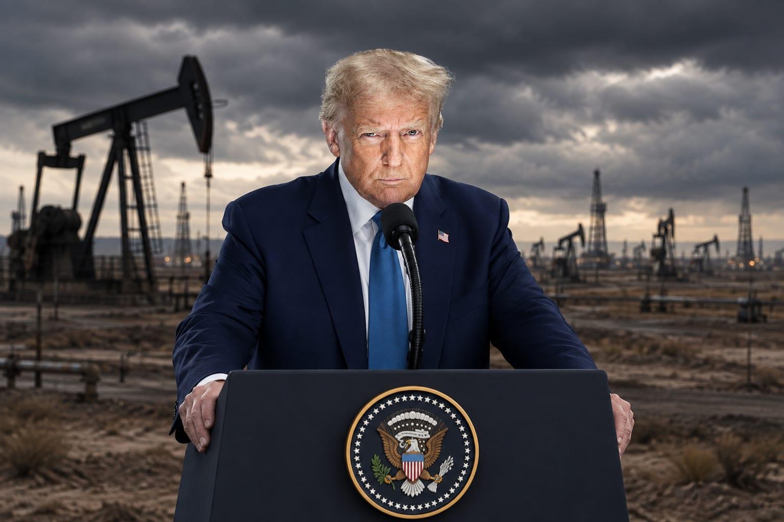 TRUMP SAYS OIL IS THE ONLY PRICE STILL HURTING AMERICANS AS MARKETS REEL AND IRAN TALKS LOOM