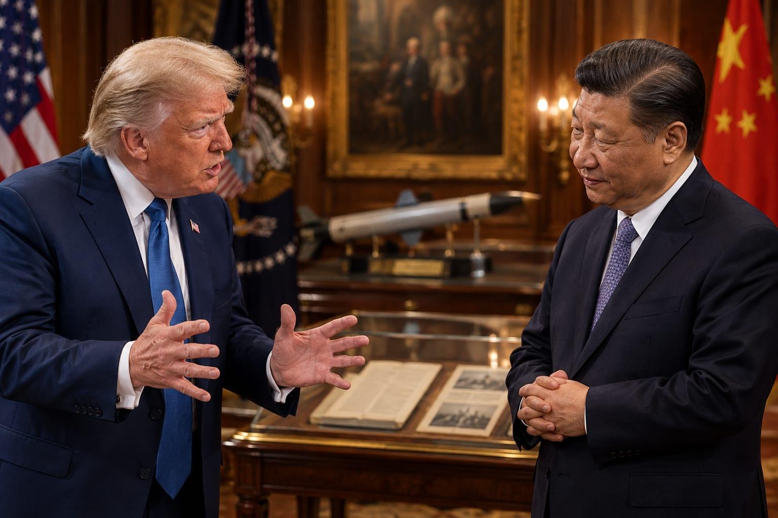 TRUMP'S CHINA ARMS OFFER SPARKS FUROR AS ARCHIVES TOUR CAPS XI'S VISIT