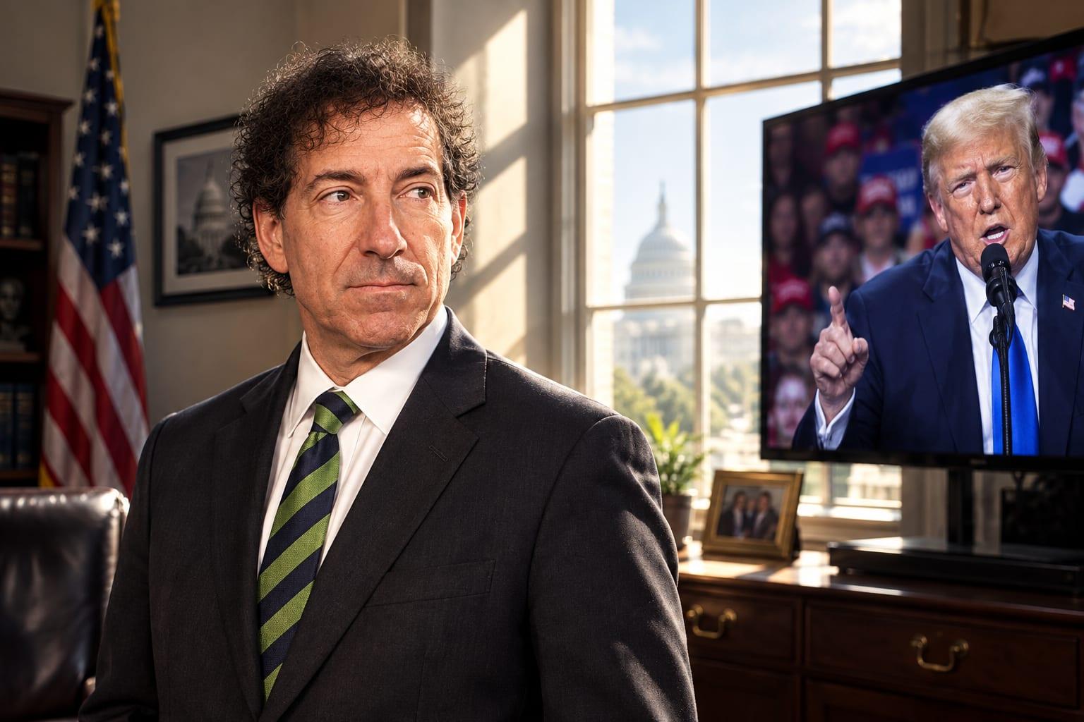 EXPOSED: Jamie Raskin Demands Probe Into Taxpayer-Funded Trump Ads — Days After His Own Party Blocked Border Funding