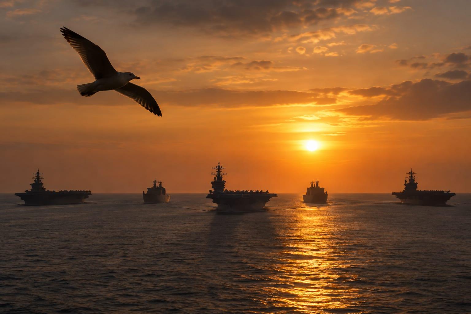Military buildup in the Middle East raises tension over potential post-midterm action.