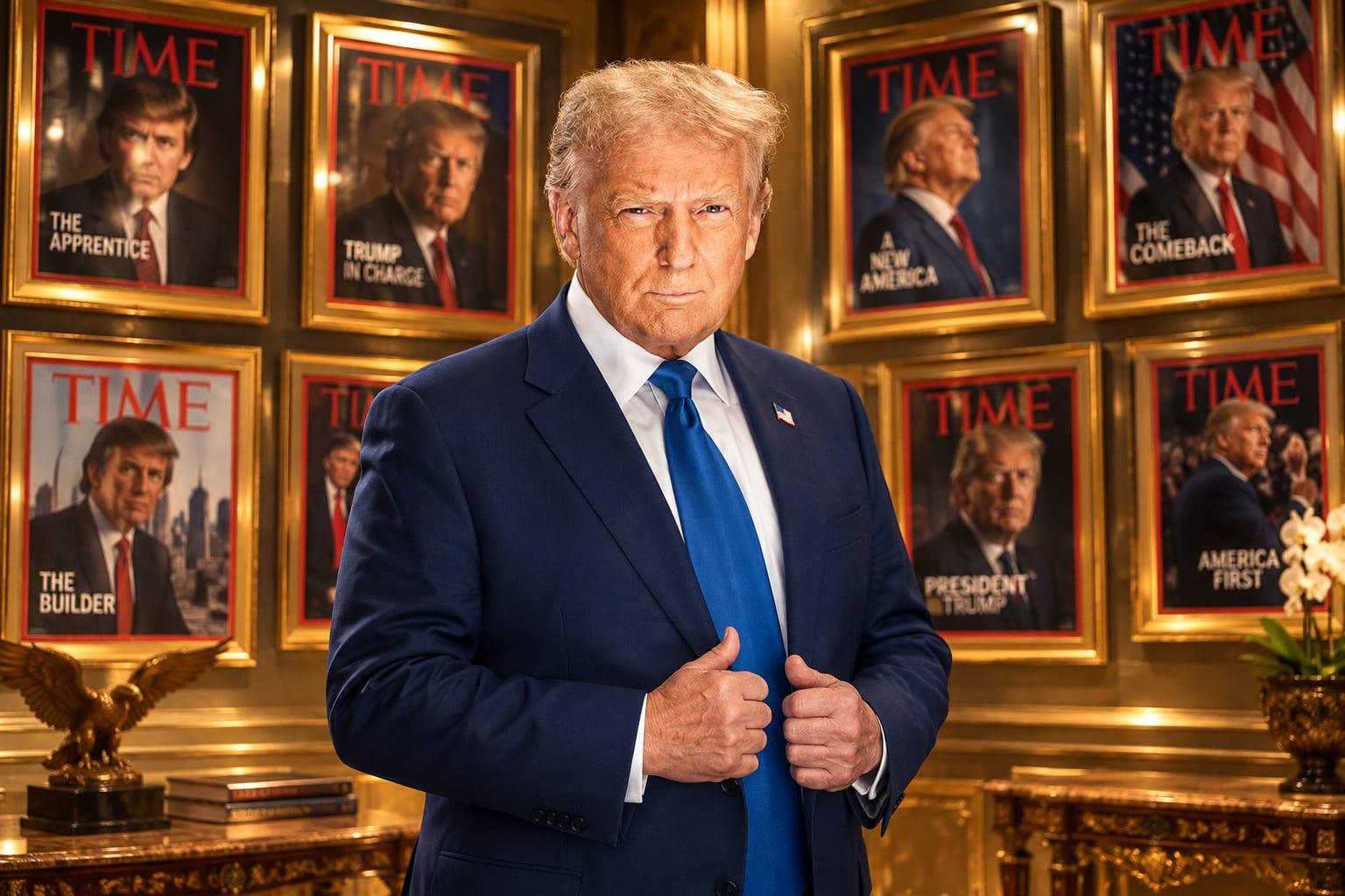 Trump Celebrates Record Number of TIME Magazine Covers