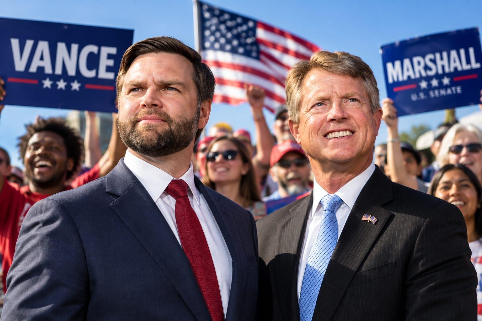SLEEPER RACE: Kansas Senate Seat Turns Into GOP Headache as Vance Rallies for Marshall
