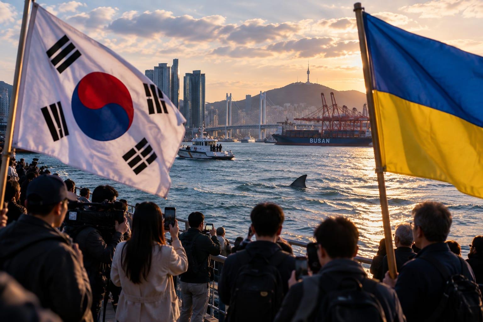 SEOUL THREATENS UKRAINE OVER POW DISCLOSURE AS BUSAN SHARK RESCUE GRIPS NATION