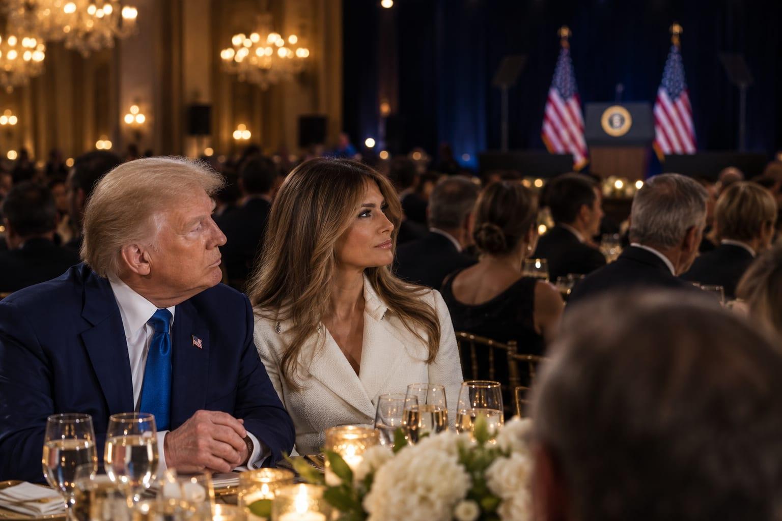WHITE HOUSE REBUKES CBS PRODUCER CHUCK LORRE AFTER CHARITY GALA ATTACK ON TRUMP AND MELANIA