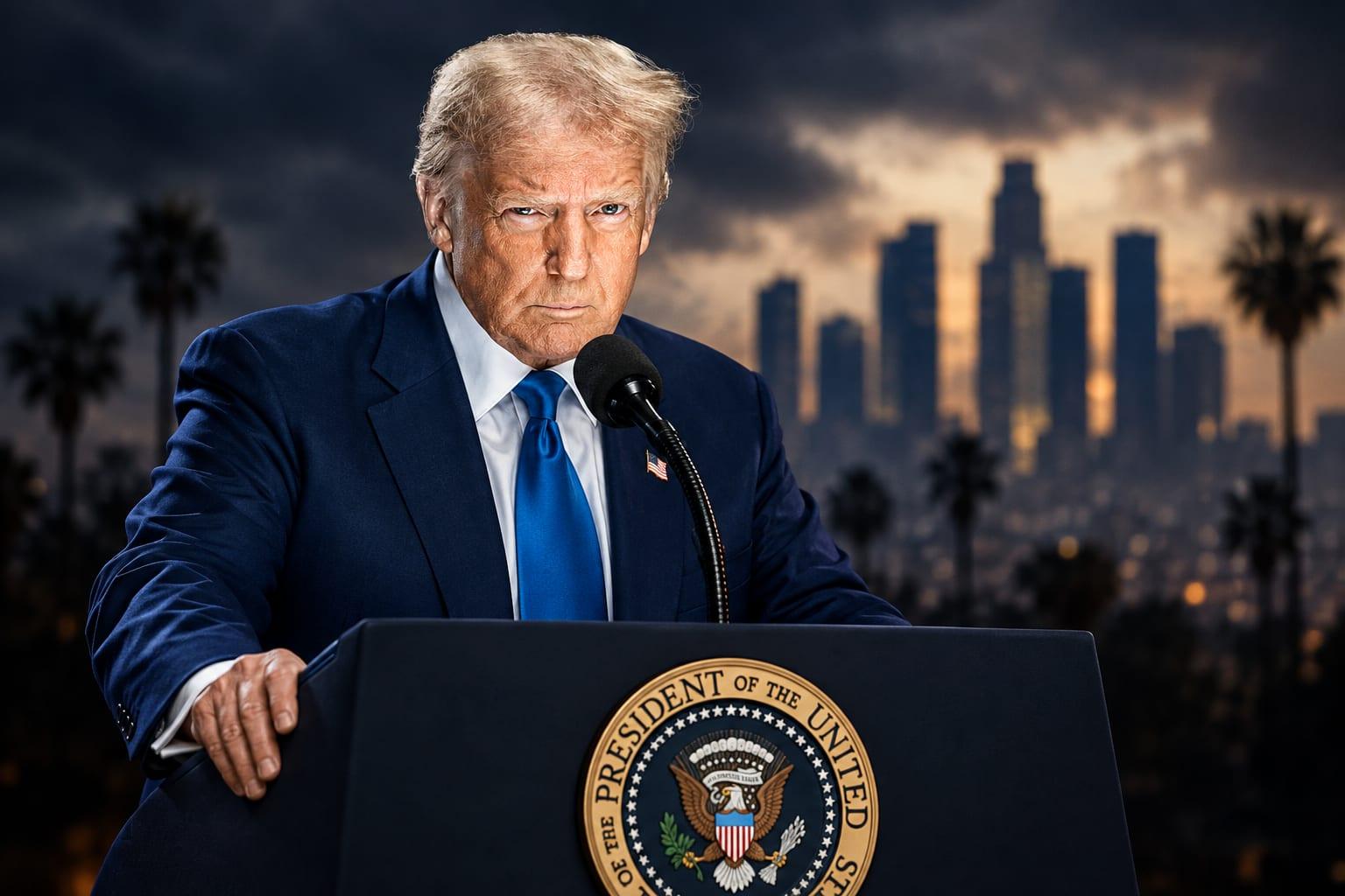 TRUMP'S CALIFORNIA REMARK DRAWS FIRE