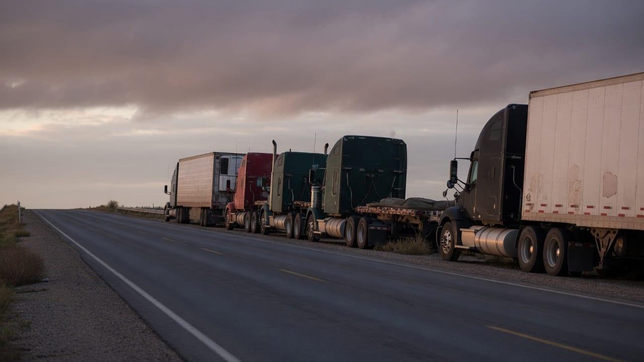 Surging diesel prices strain truckers and grocery supply chains.