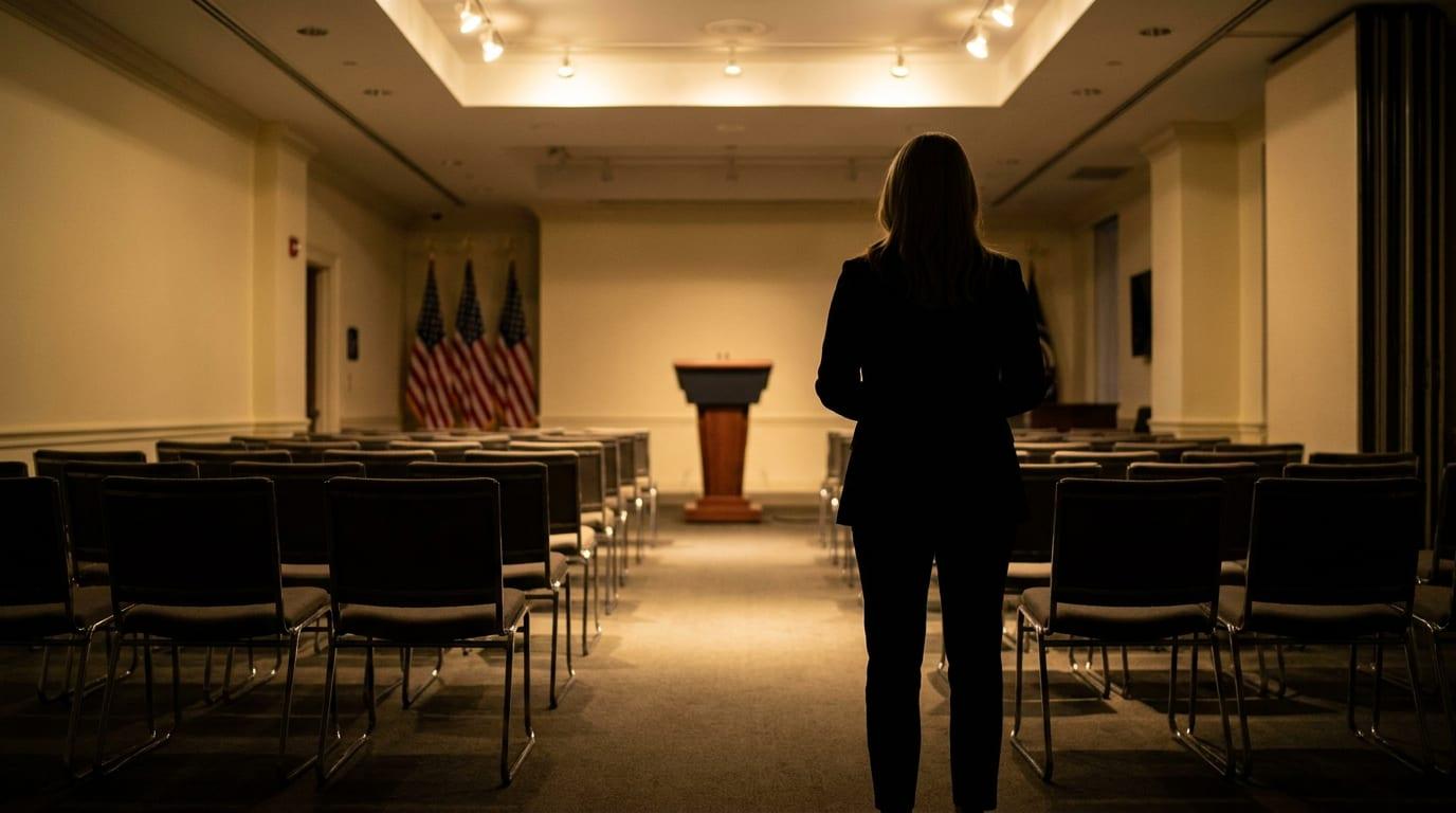 Press access and empty seats at the White House briefing room draw scrutiny.