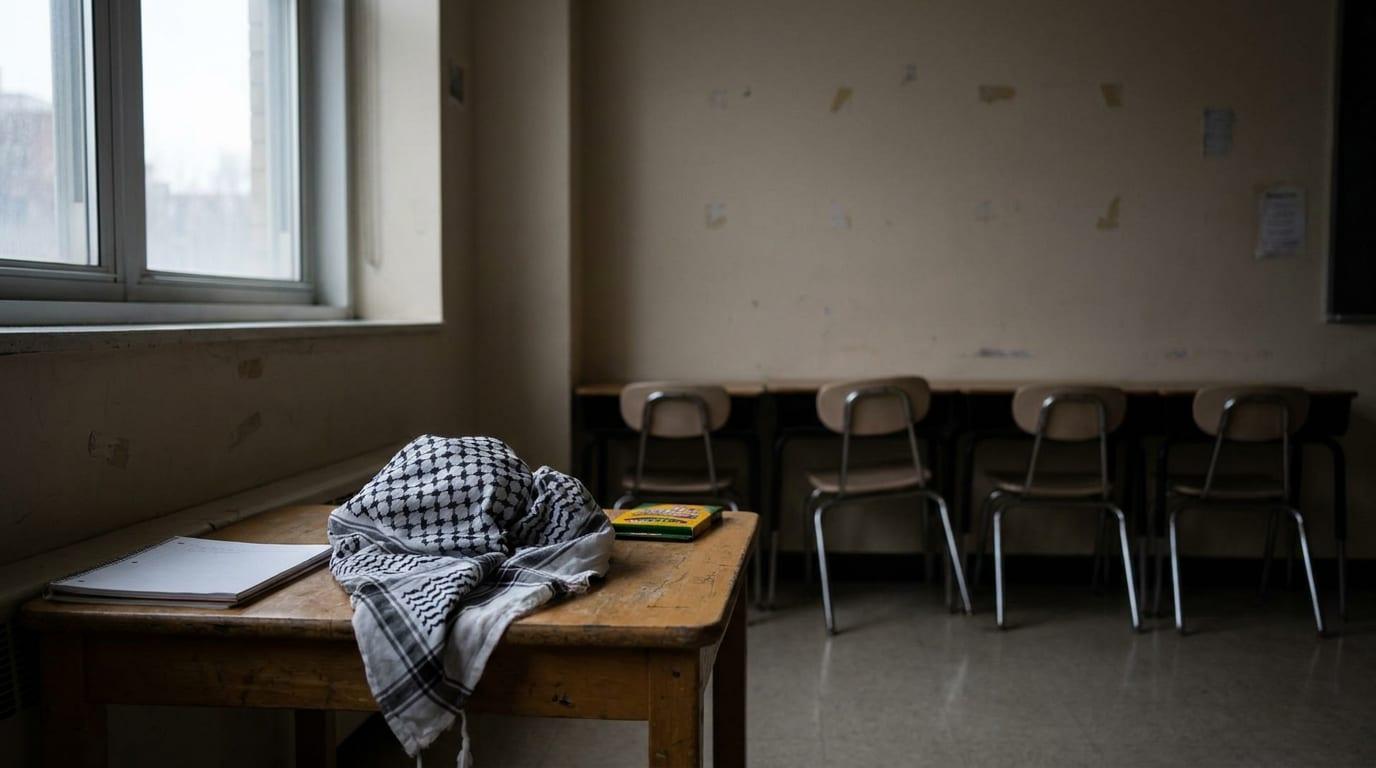 A teacher's political expression in a New York City special education classroom draws scrutiny.