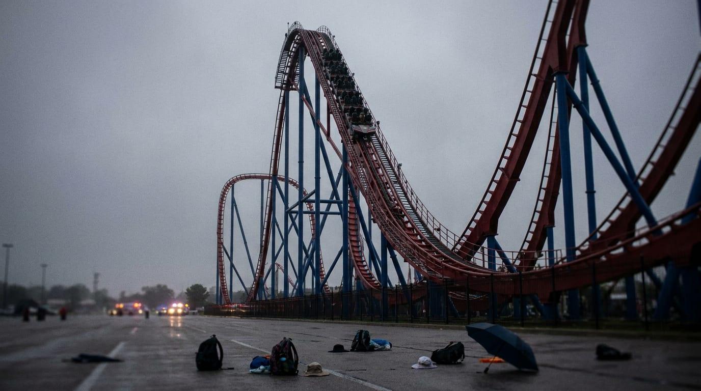 SIX FLAGS TRAGEDY: Man Killed on Goliath Coaster as Witnesses Describe Horror and Riders Evacuated From Stalled Track