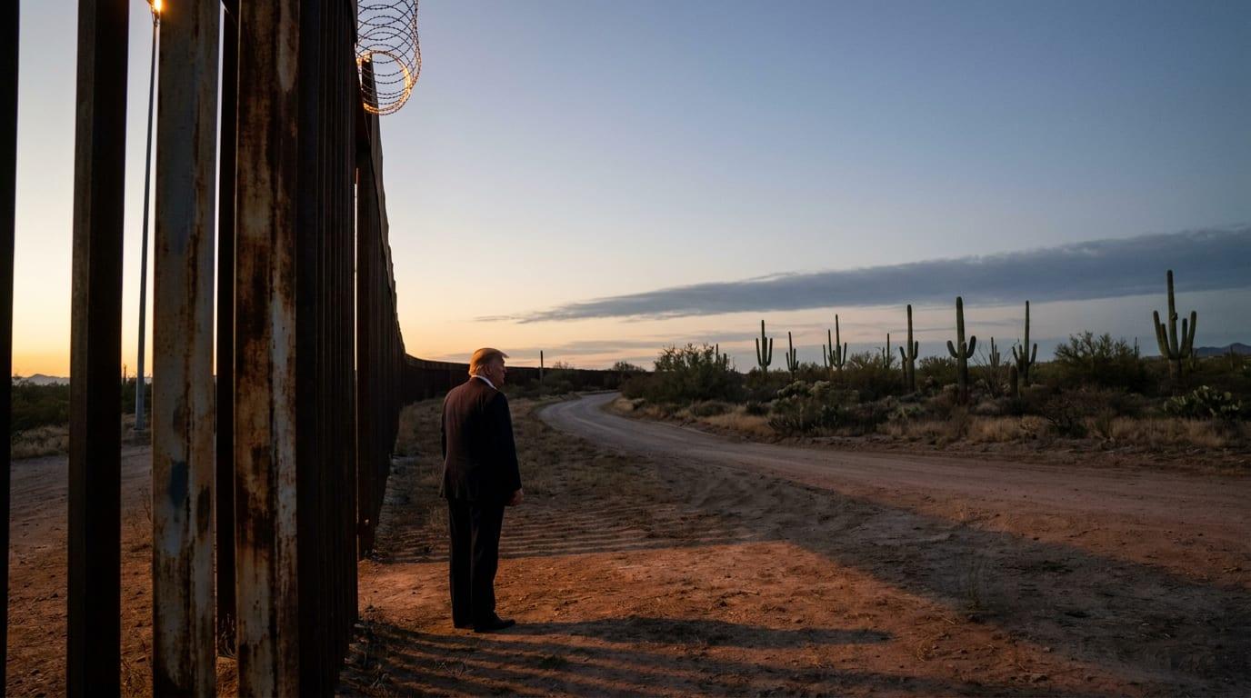 White House Posts Image as Border Data Shows Illegal Crossings Near 95 Percent Collapse Under Trump