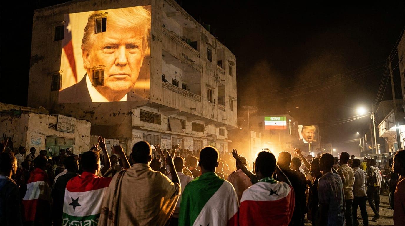 VICTORY: Celebrations Erupt in Somaliland with Trump's Image on Buildings After President Calls It 'a Distinct Country'