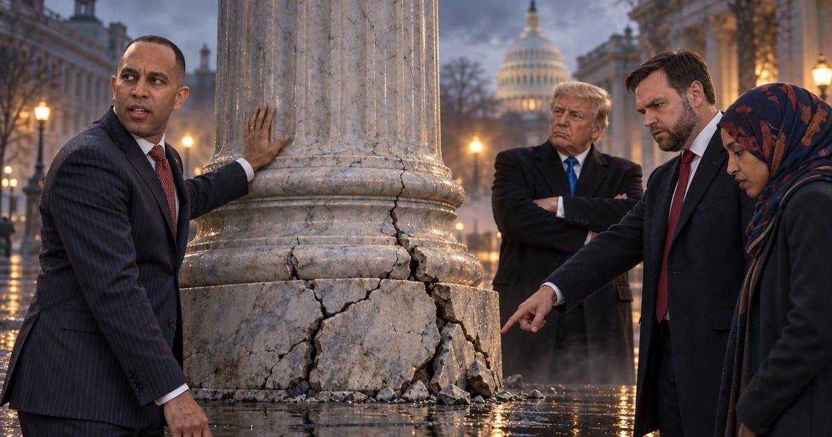 BOMBSHELL: Jeffries Declares Active Federal Warrant 'Empty' — Trump, Vance Draw the Line on Omar Probe
