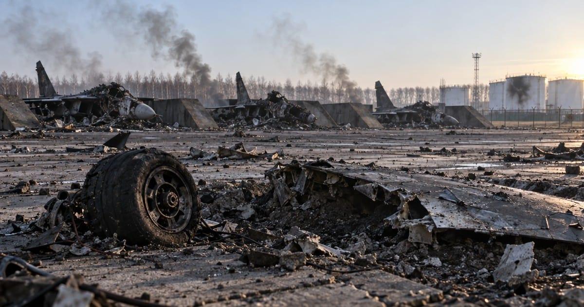 UKRAINE CLAIMS STRIKE ON RUSSIAN AIRFIELD DESTROYED SIX SU-34 BOMBERS AS ZELENSKYY LIFTS REFINERY STRIKE BAN