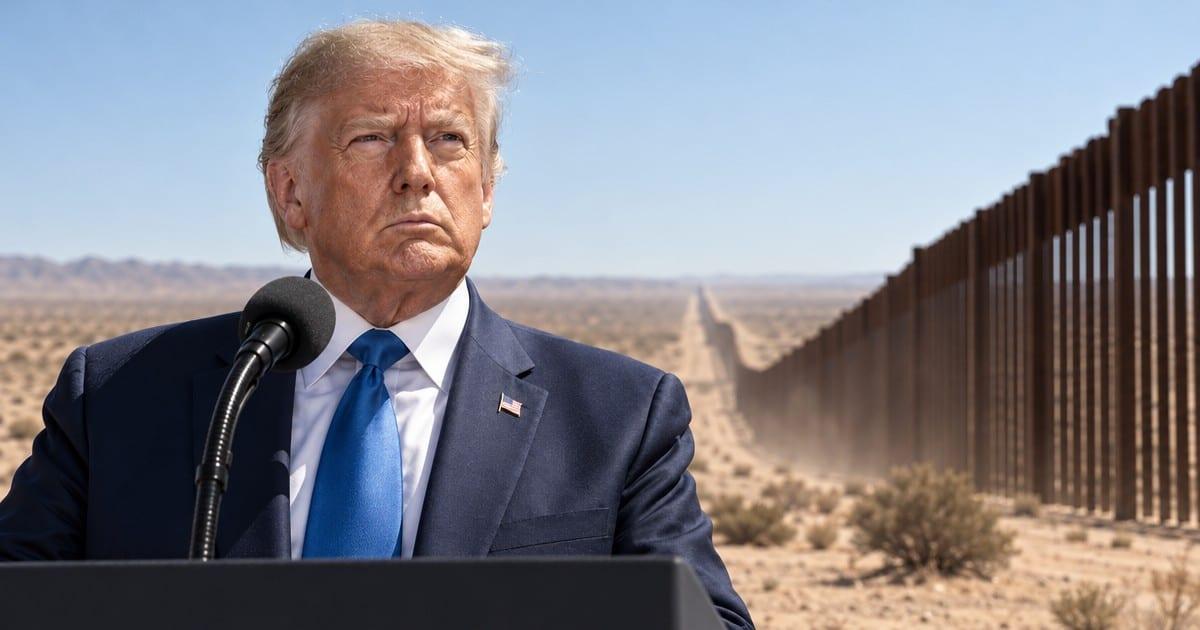 Trump Touts Historic Border Security Wins as Crossings Hit Record Lows