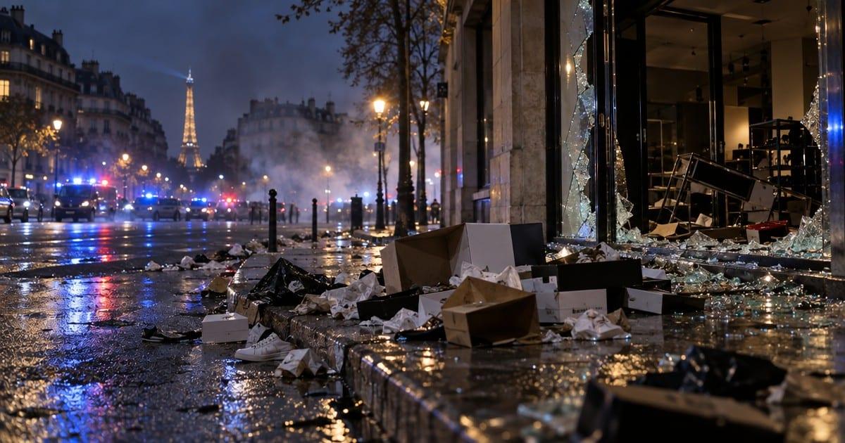 Looting and unrest overshadow back-to-school sales in France.