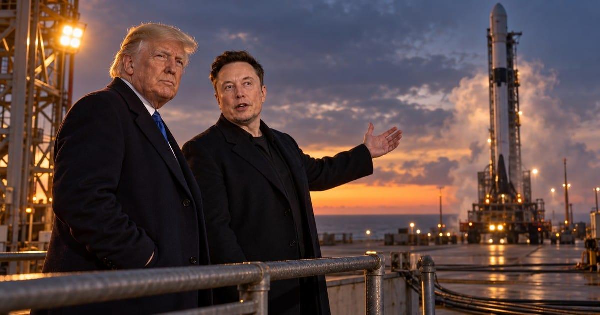 Trump Thanks Elon Musk for Donating SpaceX Stock to American Children