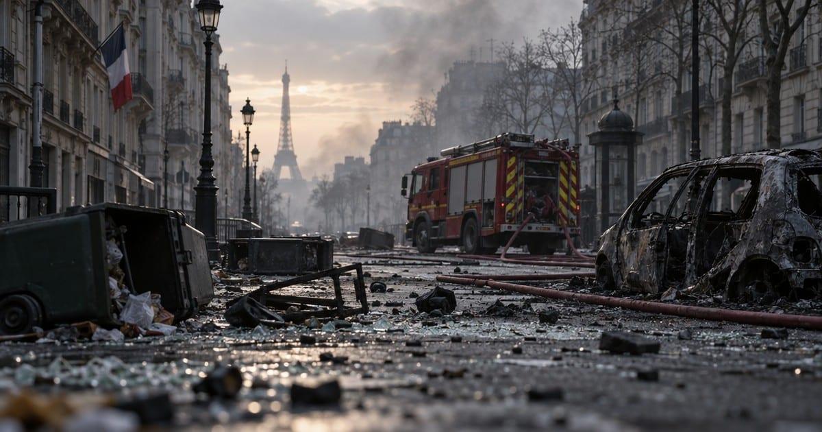 BOMBSHELL: Paris Burns, Firefighters ATTACKED While Macron’s Open Borders Turn Europe’s Capitals Into War Zones