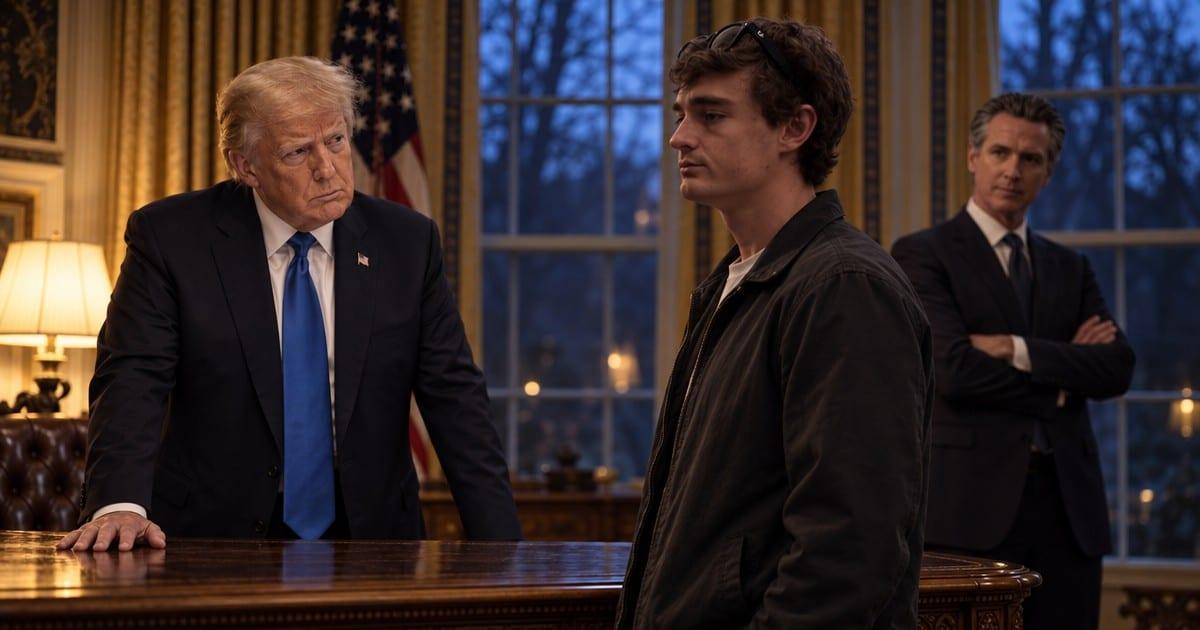 BOMBSHELL: Trump Vows Oval Office Pardon for 24-Year-Old Journalist Targeted by Newsom's $4,000-Per-Post Gag Law