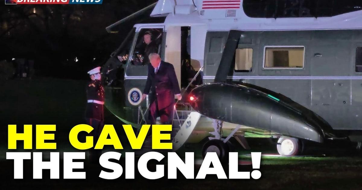 EXCLUSIVE: Trump's Signal From Marine One Tells the WHOLE Story — A Commander-in-Chief at War