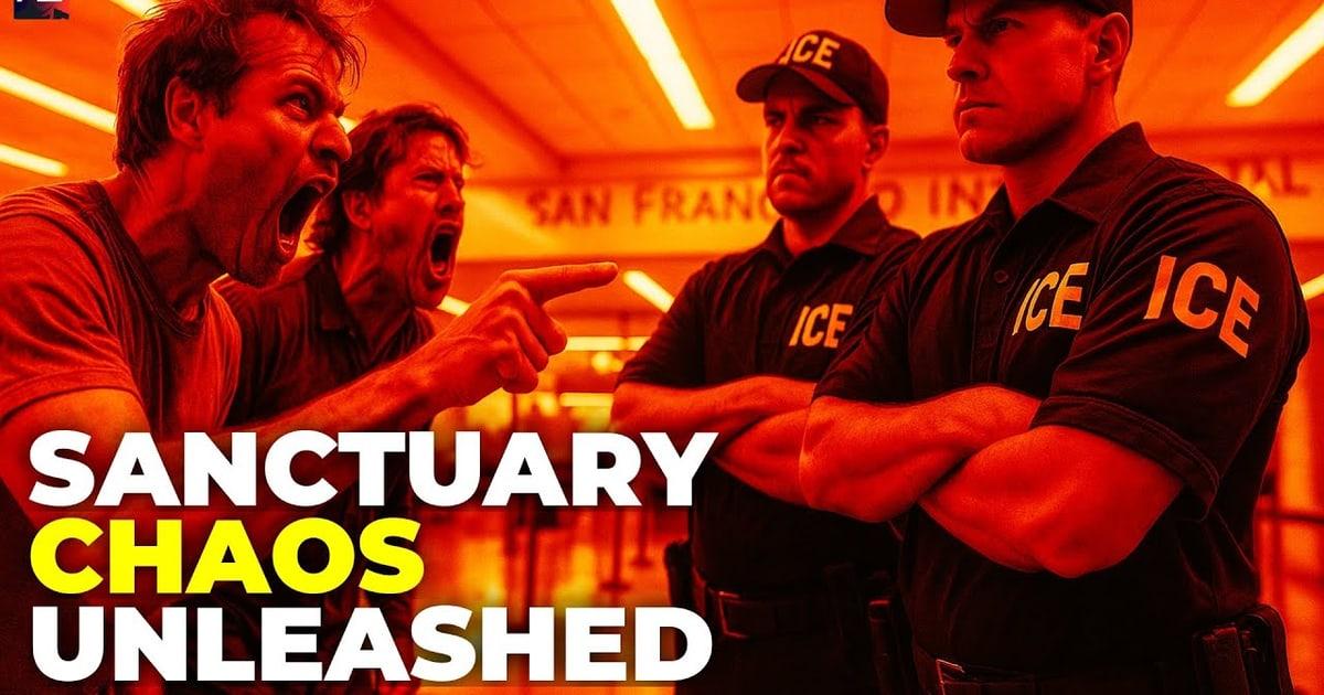 BREAKING: ICE STORMS Sanctuary City Airport as Leftist Activists MELT DOWN in Chaotic Confrontation