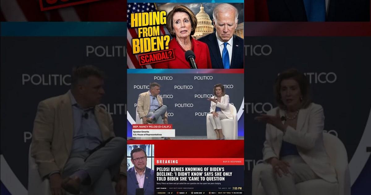 BOMBSHELL: Pelosi Dodges Truth on Biden’s Campaign Amidst Speculation