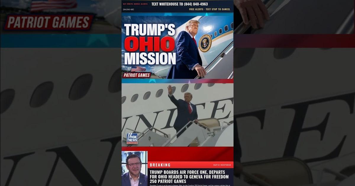 BREAKING: Trump Stops at Air Force One Steps, Signals the Heartbeat of America!
