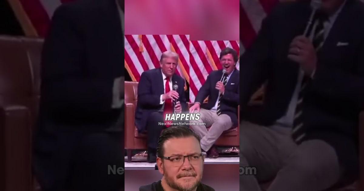 WATCH: Trump Unveils His Genius Strategy to Expose Fake News Media – Has Tucker Carlson in Stitches
