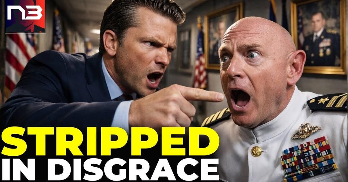 HISTORIC: Pentagon STRIPS Senator Mark Kelly of Military Rank After He Urged Troops to Defy Trump