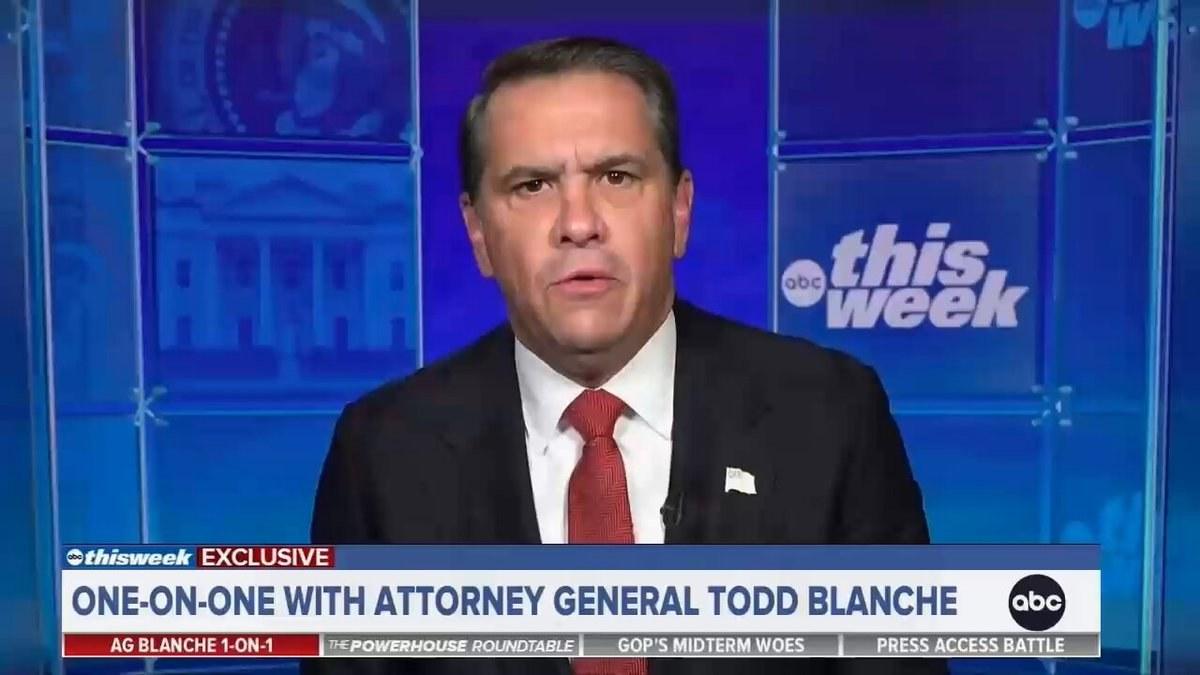 AG Todd Blanche Addresses Media Coverage Concerns