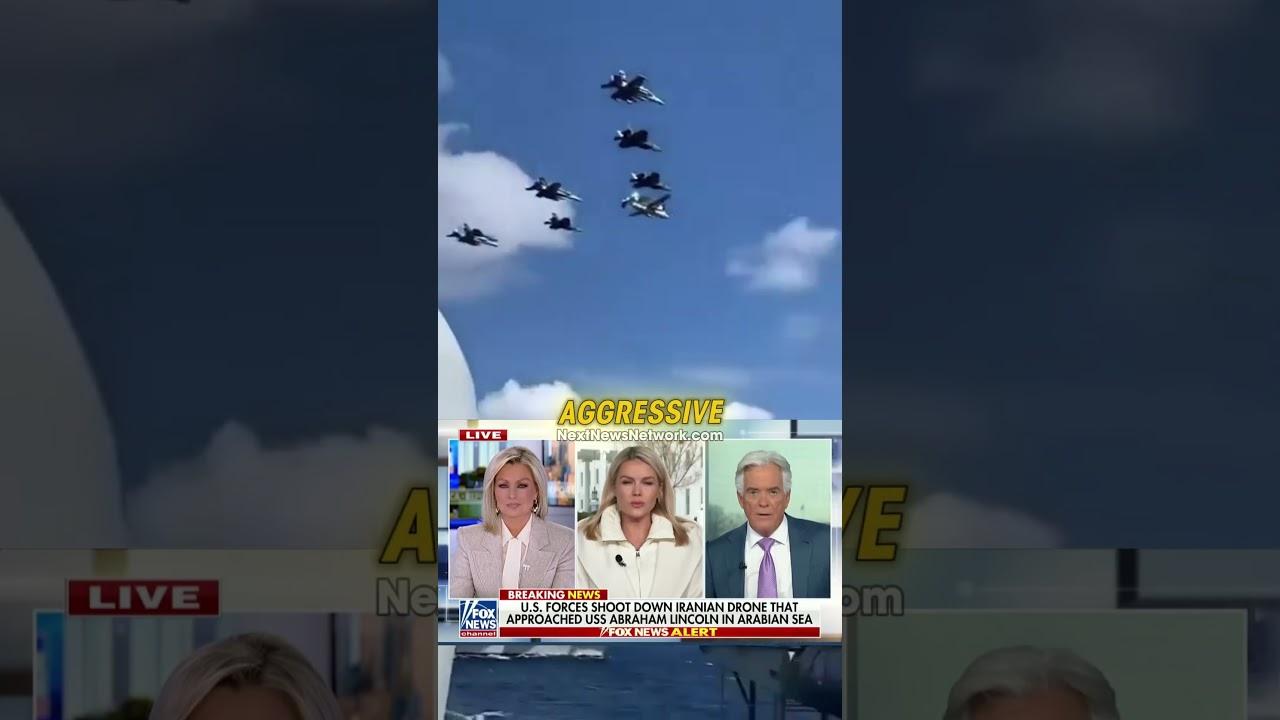 TRUMP'S MILITARY SHOOTS DOWN Iranian Drone Targeting U.S. Aircraft Carrier – America First DEFENSE in Action