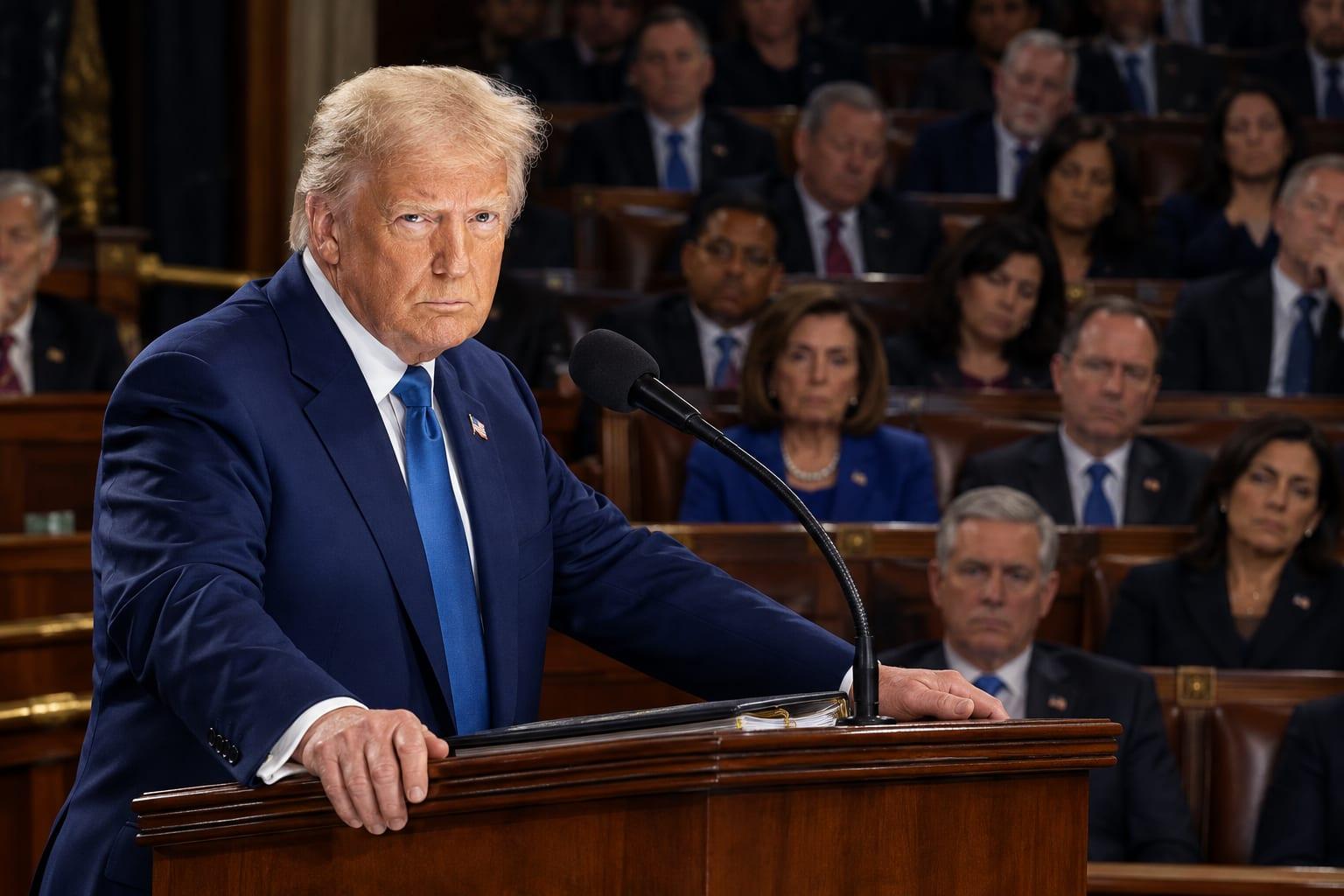 Democrats face criticism over their stance on immigration during Trump's State of the Union.