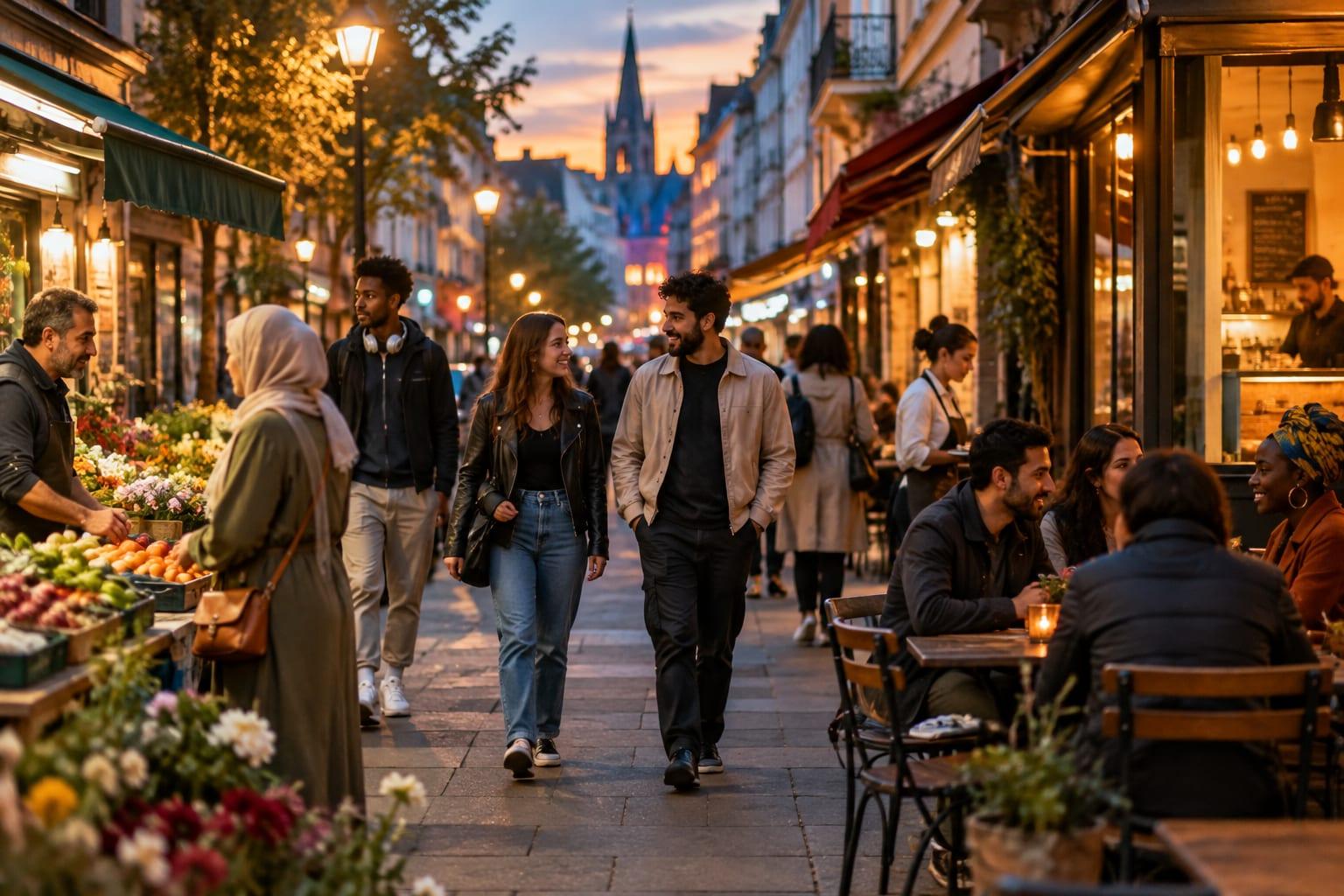 Germany's demographic shift is reflected as migrants transform urban environments.