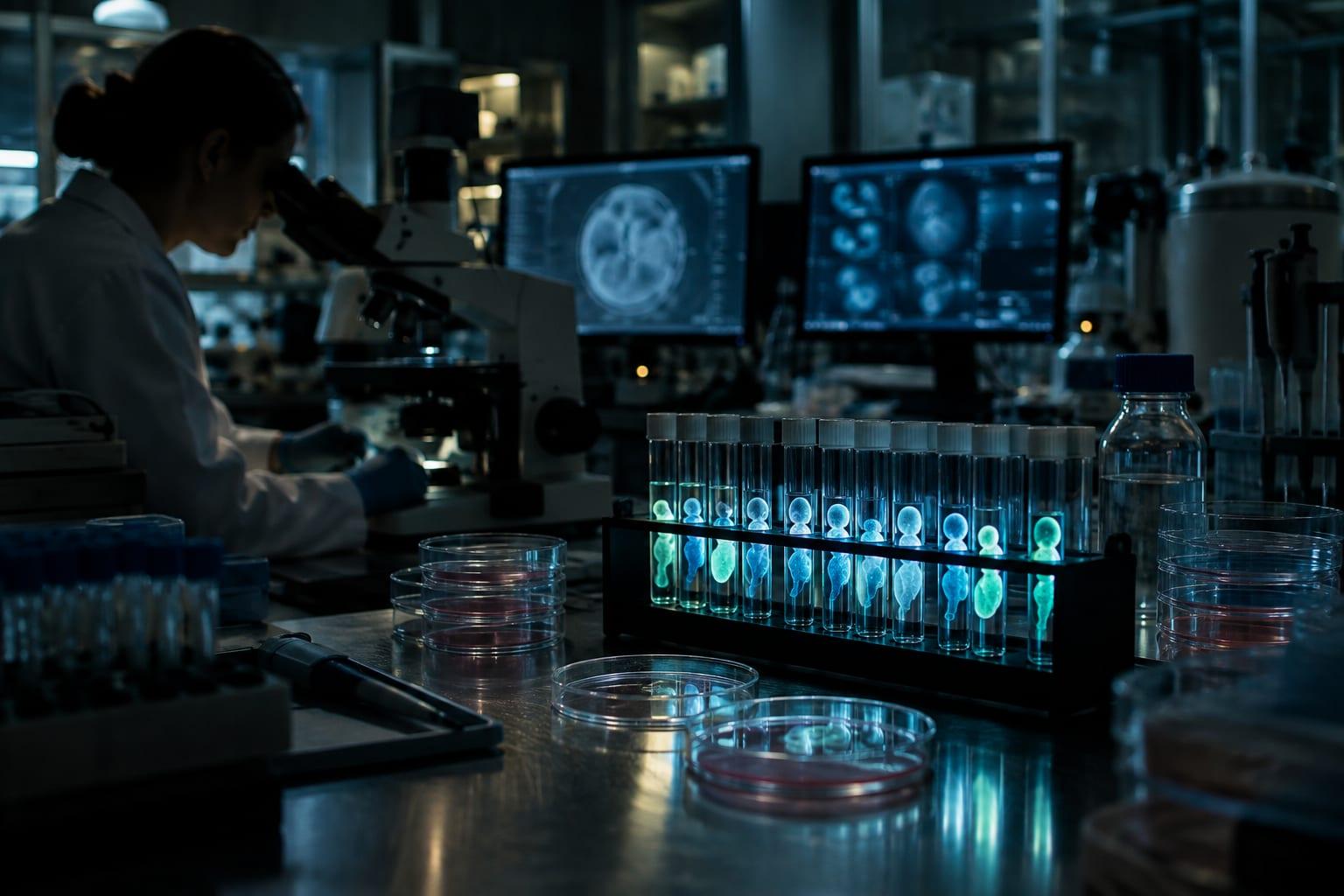 Controversial embryo experiments raise ethical concerns in reproductive technology across America.