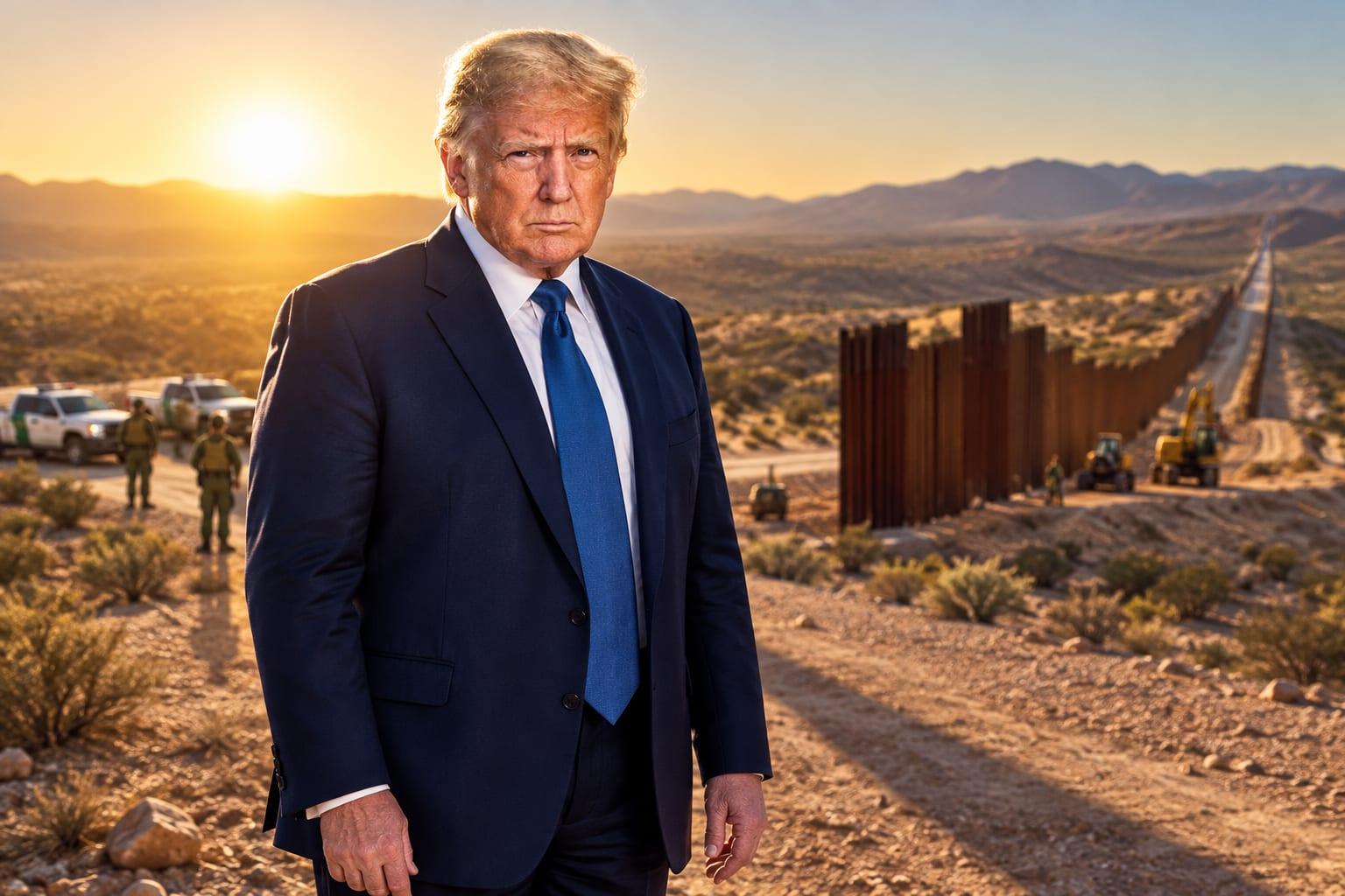 Border security measures intensified as part of President Trump's 'America First' agenda.