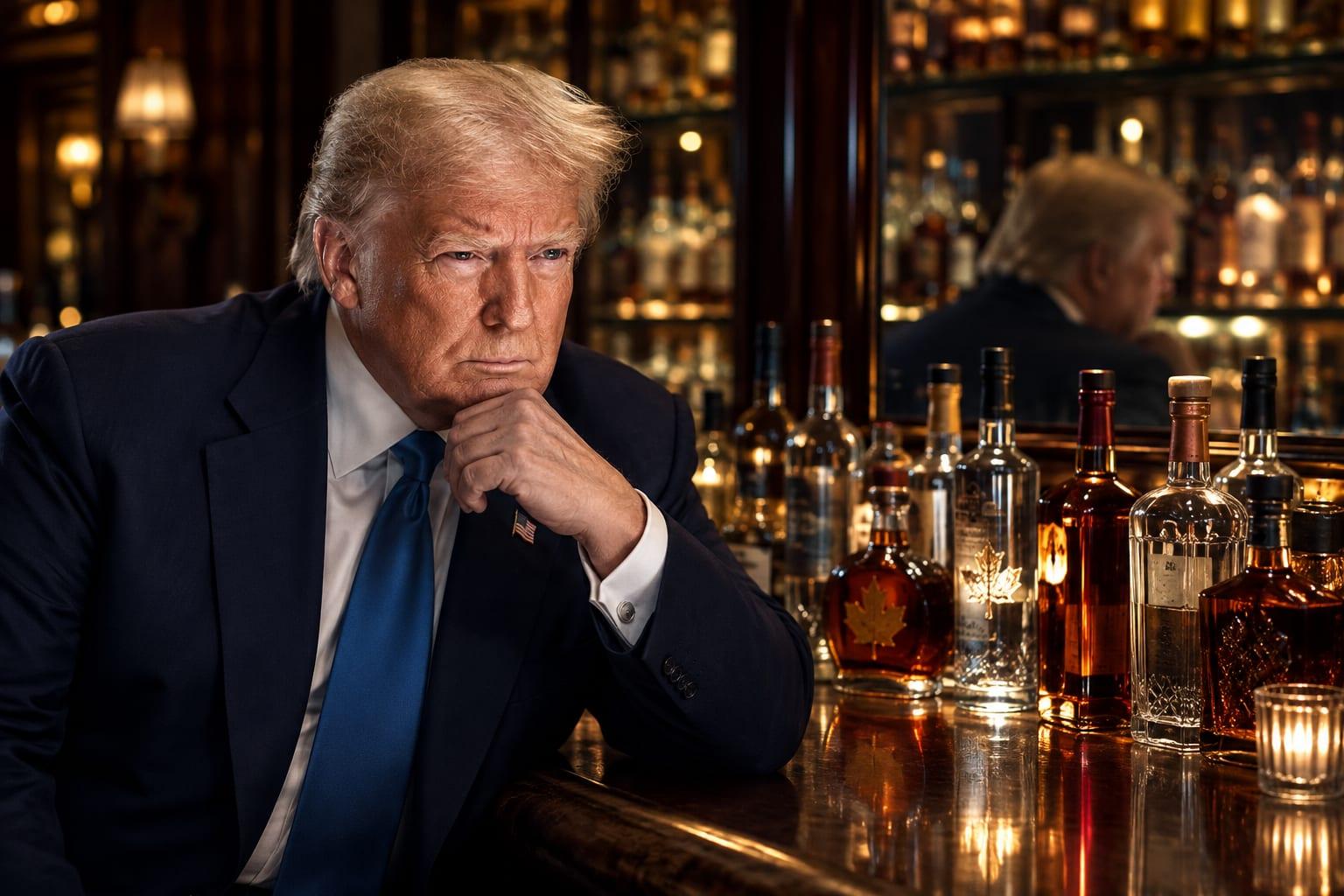 Trump's tariffs on Canadian spirits threaten U.S. bar and bourbon industries.