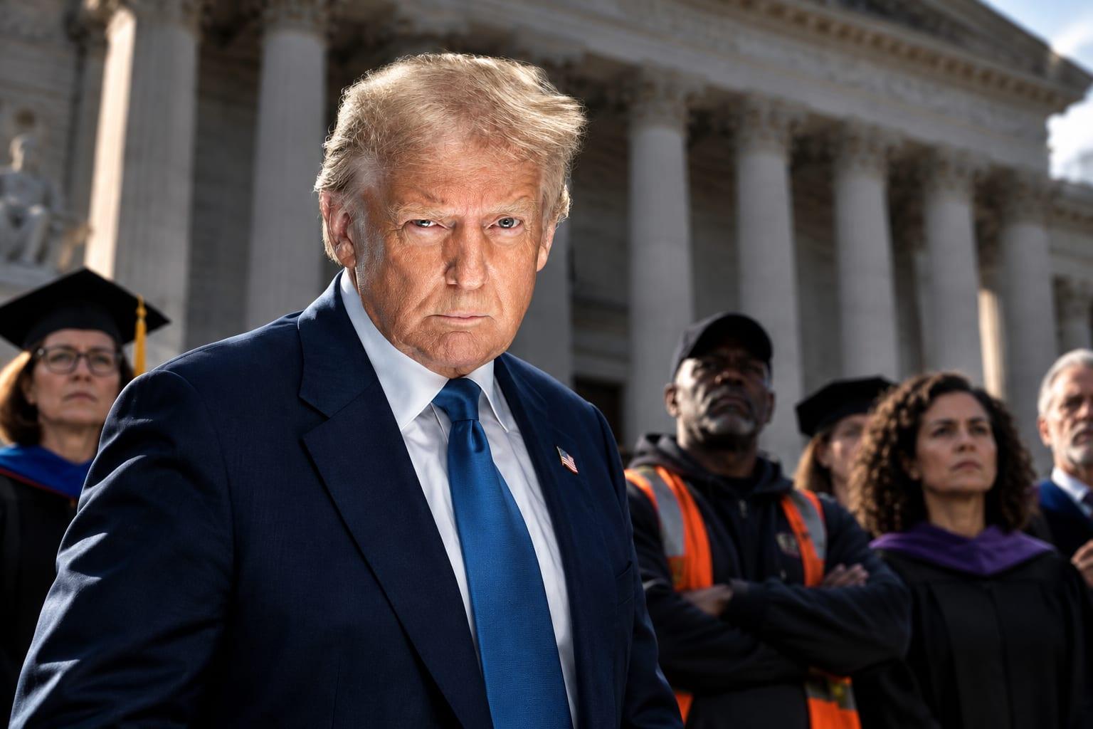 Clash over visa restrictions sparks legal action between Trump administration and liberal groups.