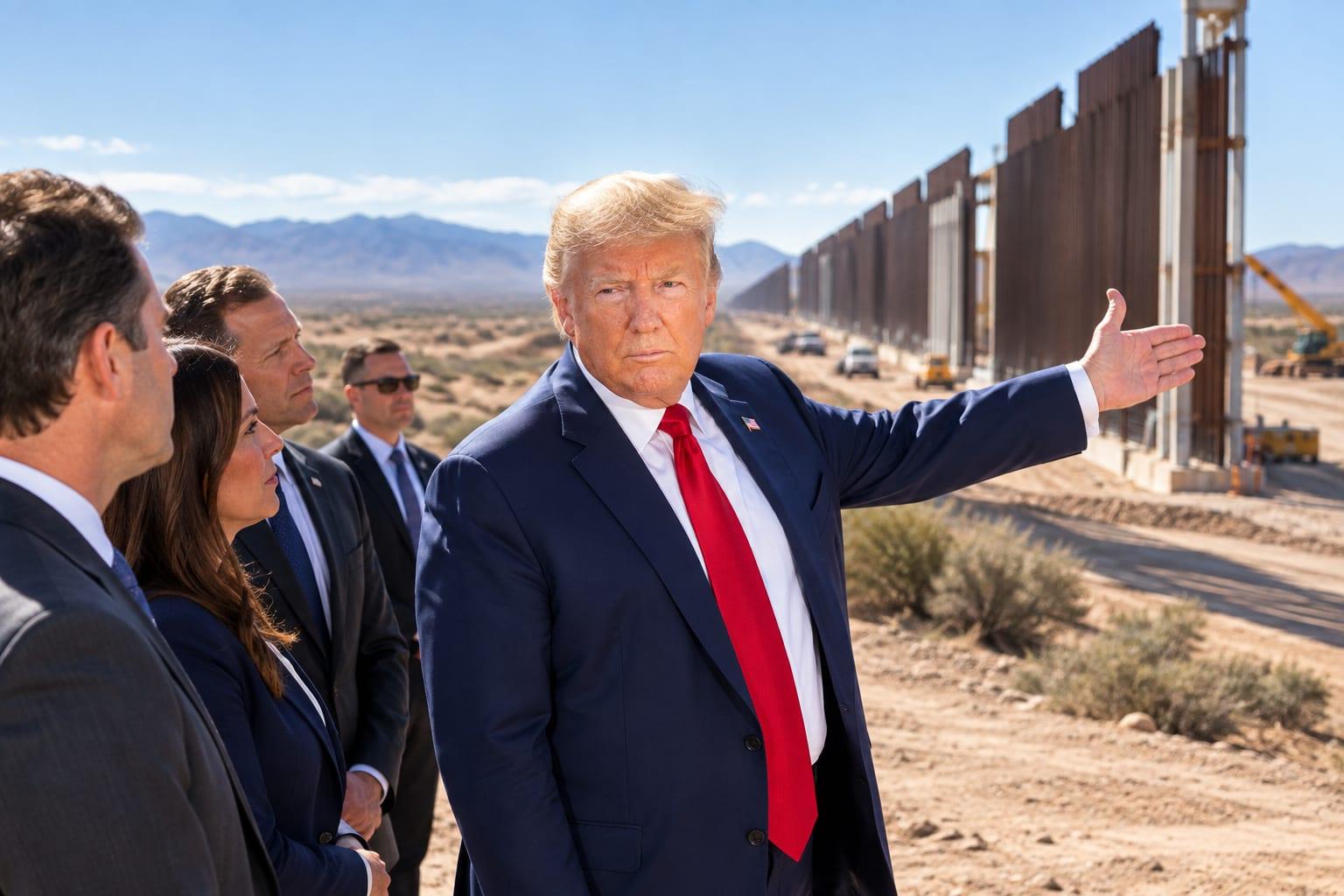 Donald Trump showcases a new initiative aimed at enhancing U.S. border security.